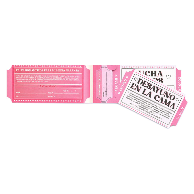 Carnet De Coupons D'amour Pour Couples - 24 Cartes Romantiques - Idéal Saint-Valentin, Anniversaire, Cadeau Créatif