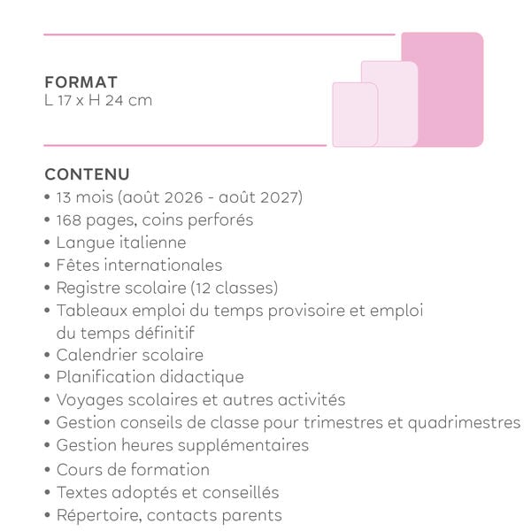 Agenda de l'Enseignant 2026/2027 Semainier 13 Mois - Botanic Garden