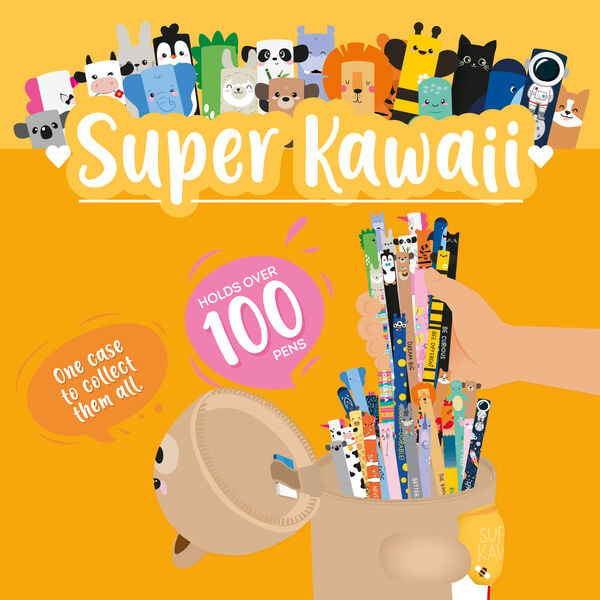 Teddy Bear Tabletop Pen Holder - Super Kawaii