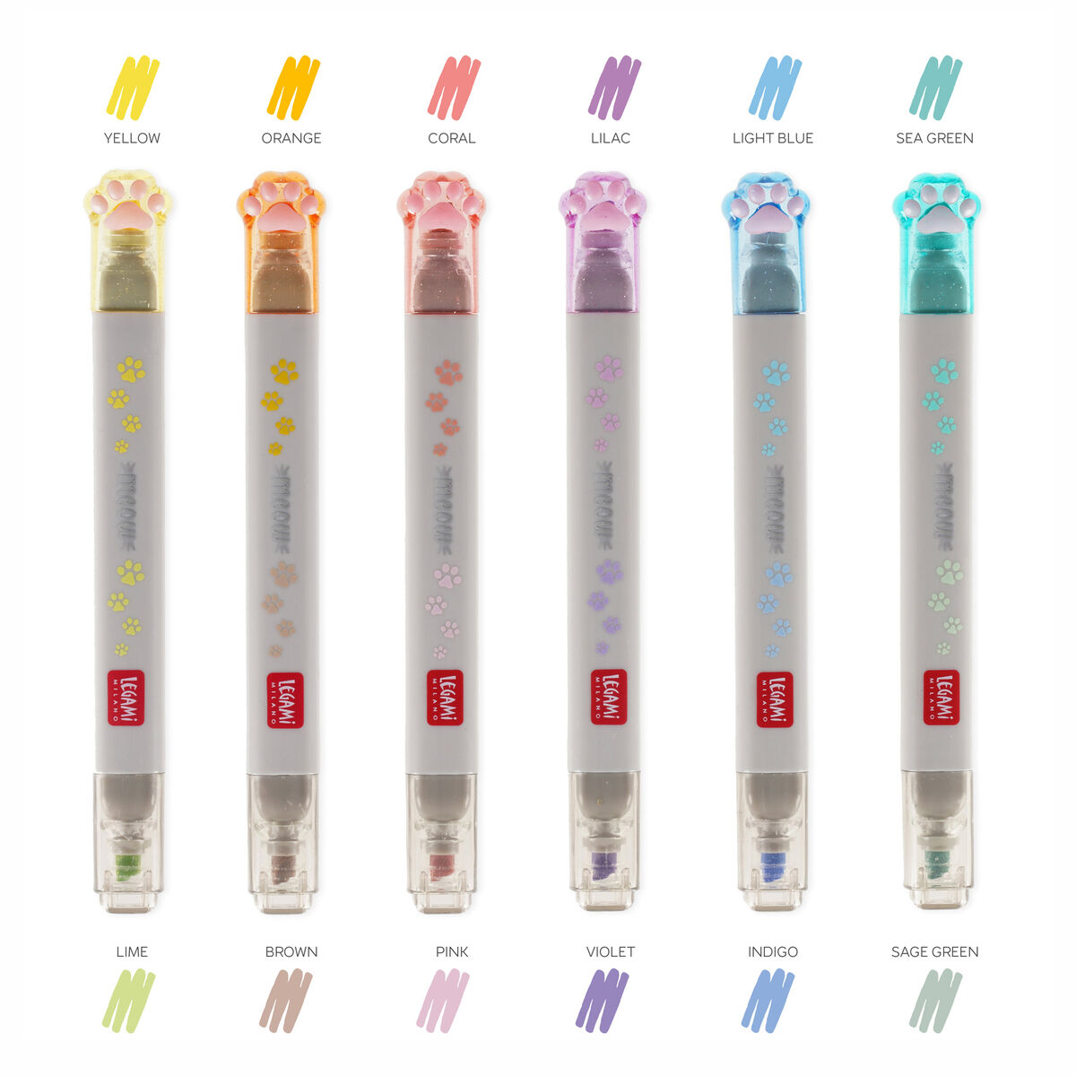 Set of 6 Pastel Highlighters 