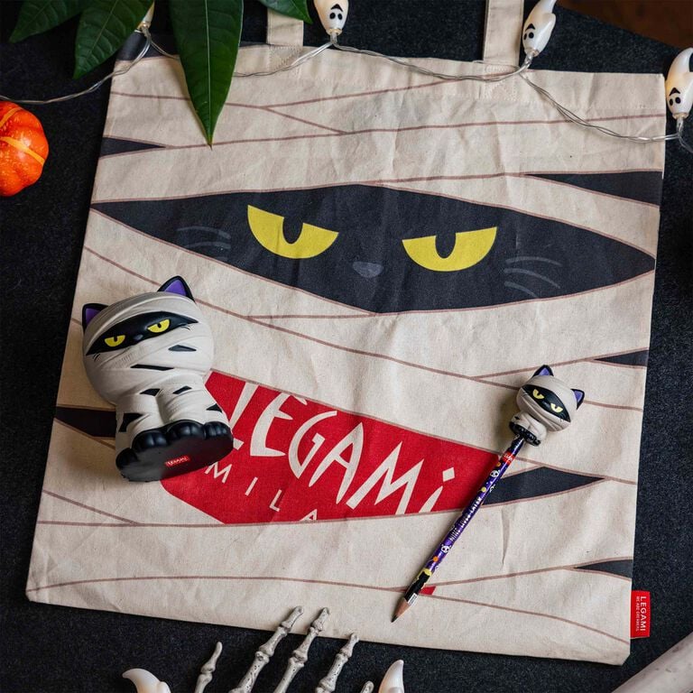 Lápiz Antiestrés de Halloween Mummy Cat «Nine Lives Later» - Squeezies Lápiz Antiestrés de Halloween Mummy Cat «Nine Lives Later» - Squeezies