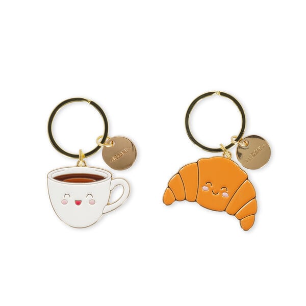 Enamel Key Chain - Breakfast - What a Key Ring! Enamel Key Chain - Breakfast - What a Key Ring!