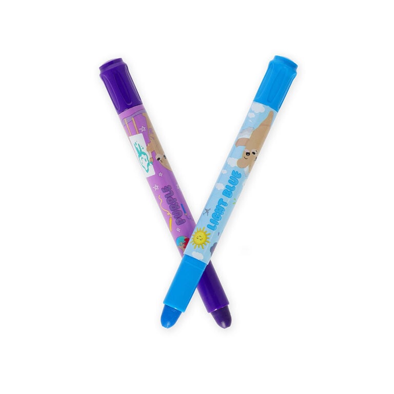 Set di 12 Pastelli a Cera a Rotazione - Teddy Friends