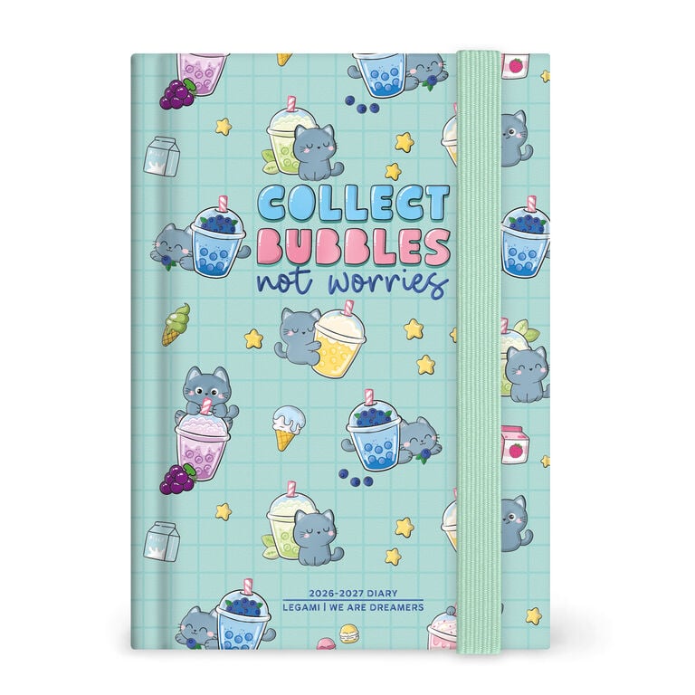 16-Month Daily Photo Diary for 2026/2027 - Kitty Bubble Tea - Small
