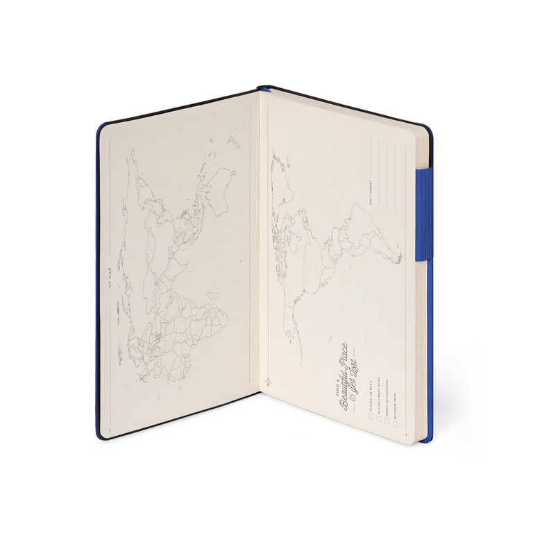 Lined Notebook with Monochrome Soft Cover - Eclectic Blue - My Notebook Lined Notebook with Monochrome Soft Cover - Eclectic Blue - My Notebook