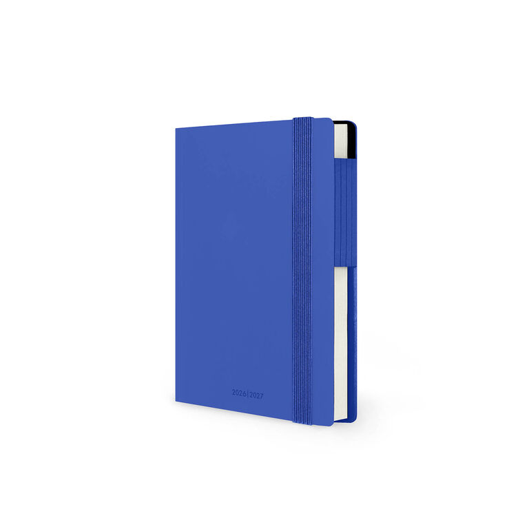 16-Month Small Weekly Diary for 2026/2027 - Eclectic Blue - With Notebook