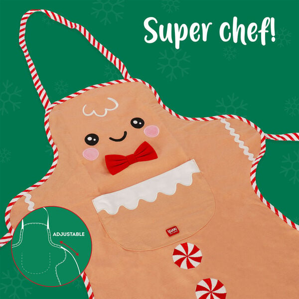 Tablier de Cuisine de Noël Gingerbread - Super Chef Tablier de Cuisine de Noël Gingerbread - Super Chef
