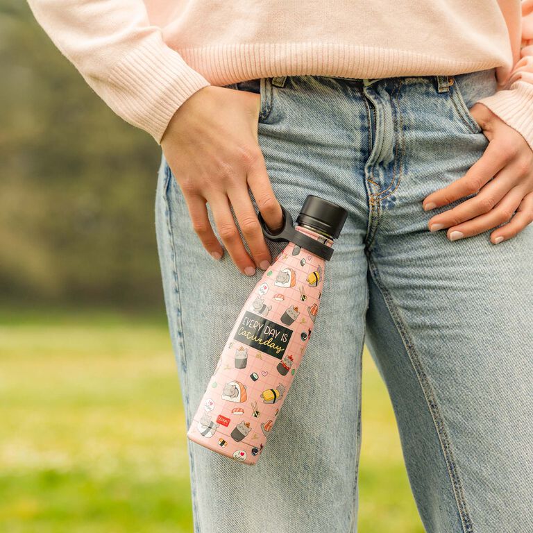 500 ml Vacuum Bottle - Sushi Cat - Hot & Cold