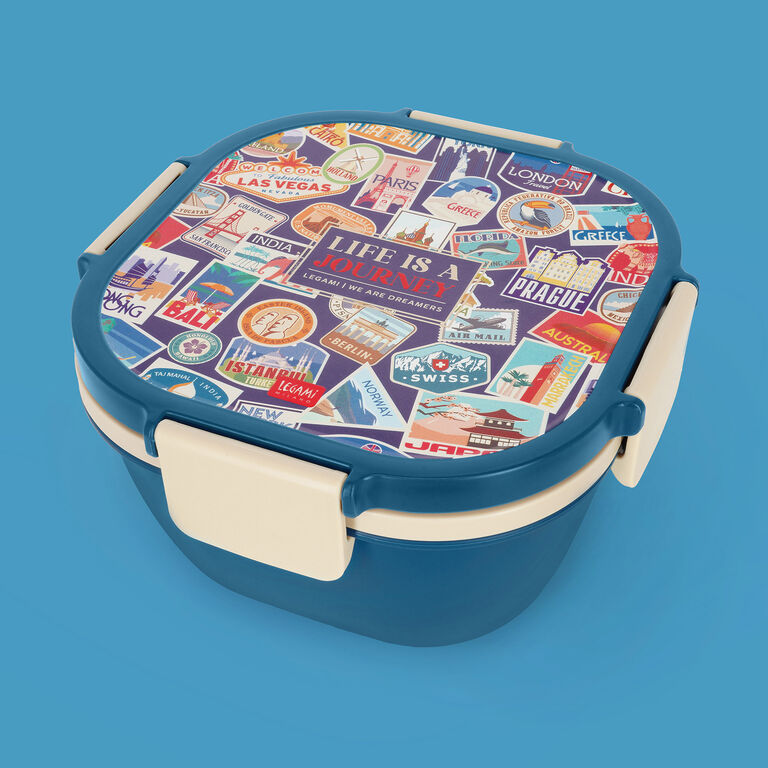 1700 ml Lunch Box - Travel Stickers - Lunch Box 1700 ml Lunch Box - Travel Stickers - Lunch Box