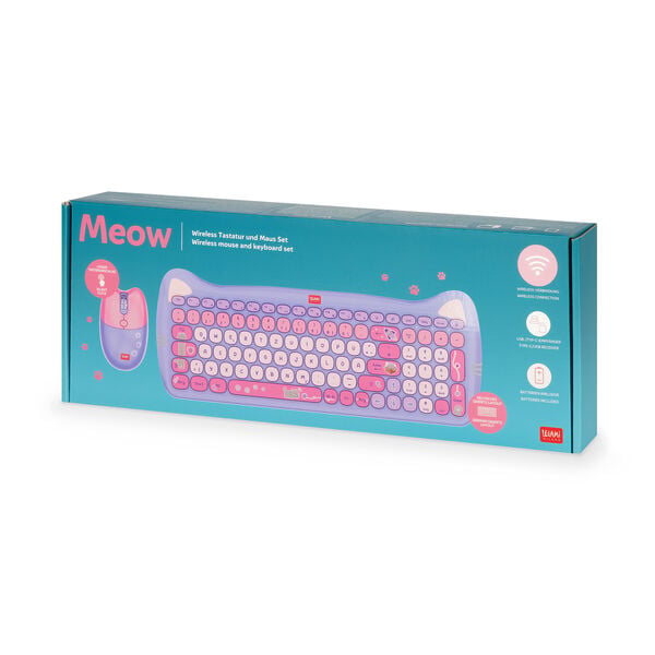 Wireless Mouse and Keyboard Set - Meow Wireless Mouse and Keyboard Set - Meow