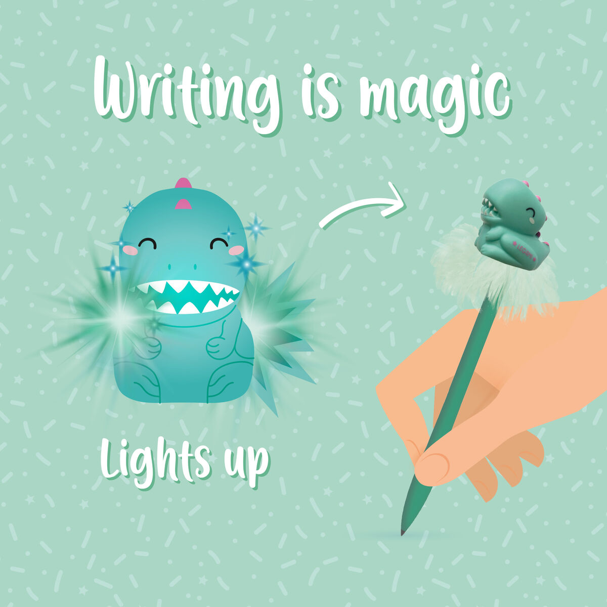 Leuchtender Kugelschreiber - Writing is Magic, , zoo