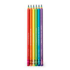 Set of 6 HB Graphite Pencils made from Recycled Paper, , zoo