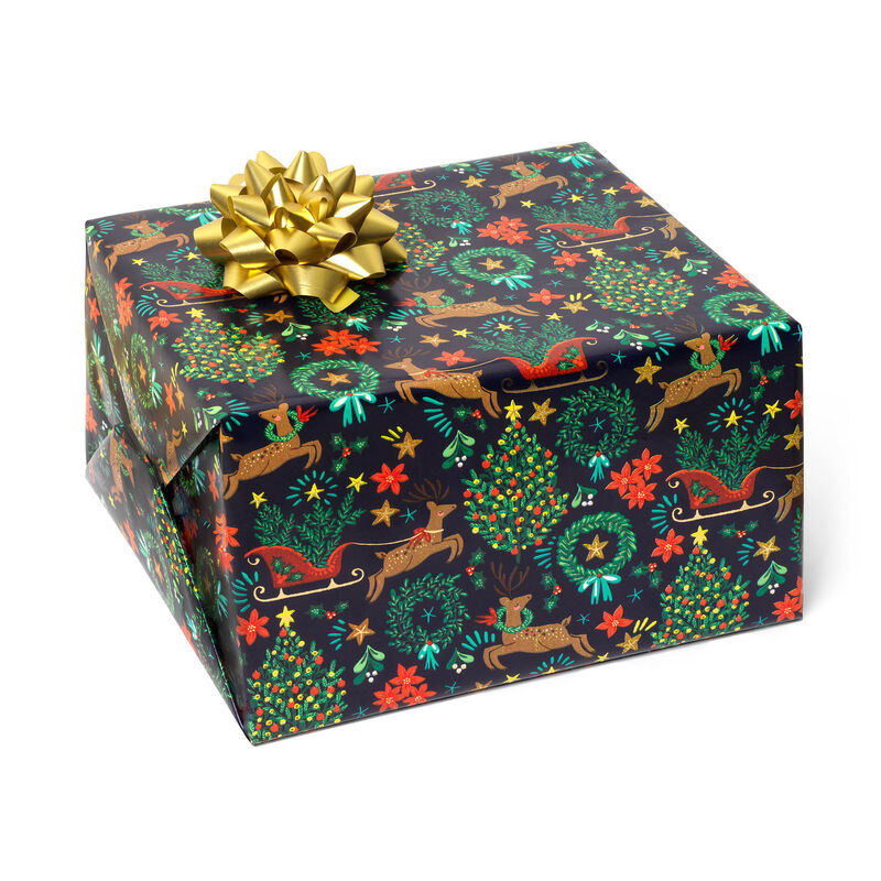 Christmas Wrapping Paper, , zoo