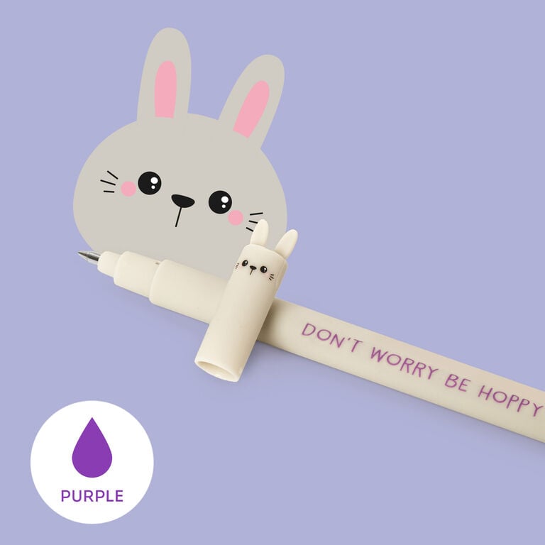Don't Worry Be Hoppy Bunny Erasable Gel Pen - Erasable Pen Don't Worry Be Hoppy Bunny Erasable Gel Pen - Erasable Pen