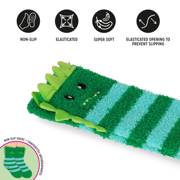 Non-Slip Dino Socks for Adults - It's a Match!