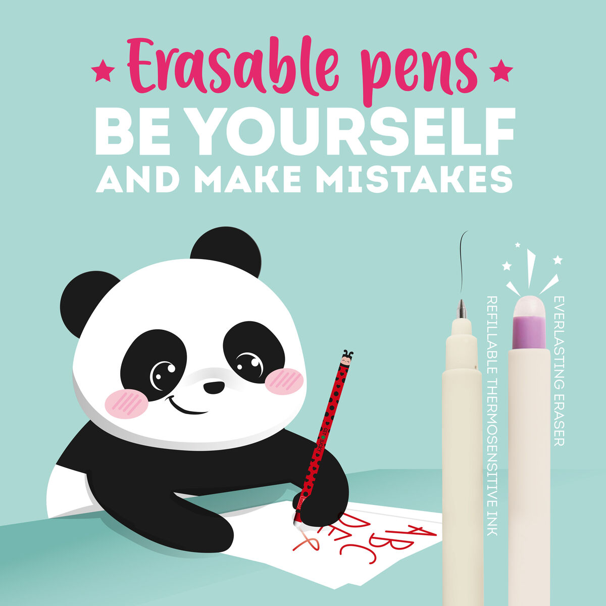 Penna Gel Cancellabile Ladybug "Get Lucky" - Erasable Pen
