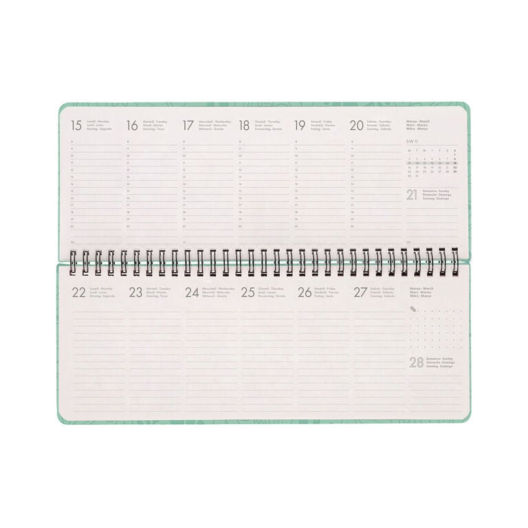 13-Month Desk Planner 2027 - Botanic Garden