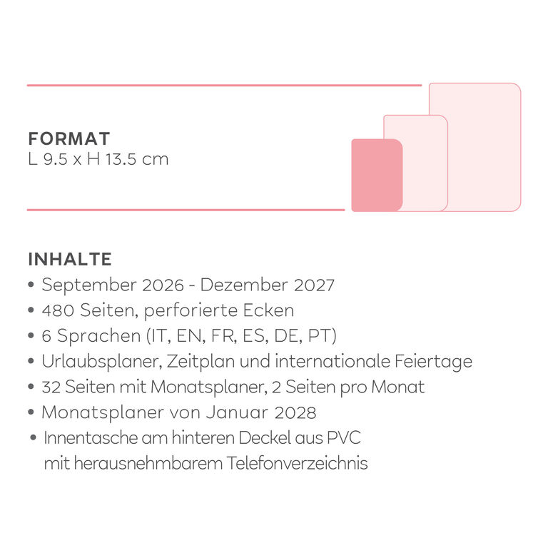 Foto-Tagesplaner 2026/2027 für 16 Monate - Flowers - Small