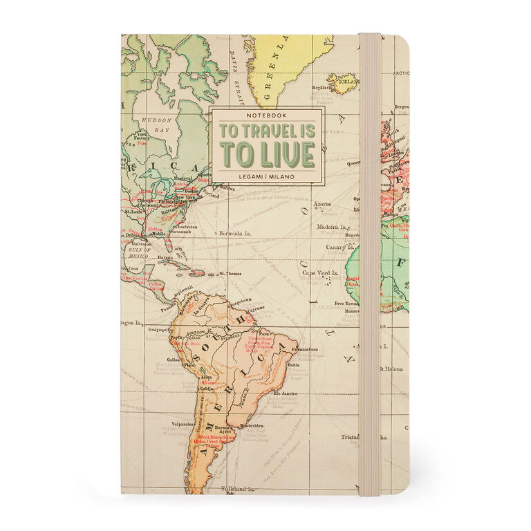 Lined Photo Notebook with Illustrated Hard Cover - Travel Lined Photo Notebook with Illustrated Hard Cover - Travel