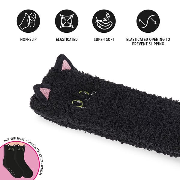 Non-Slip Kitty Socks for Adults - It's a Match!