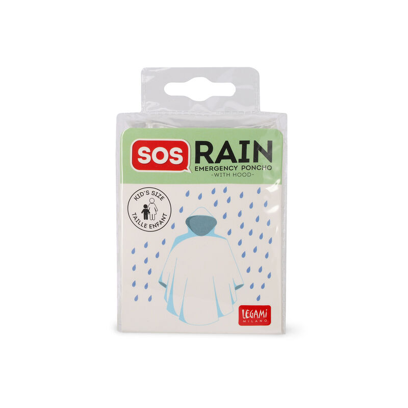 Poncho Impermeable Infantil - SOS Rain - Kid's size, , zoo