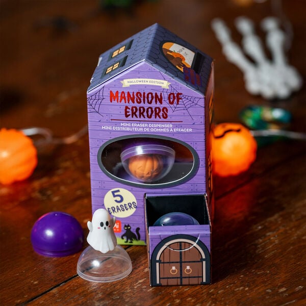 Mini Dispensador de Gomas de Borrar - Mansion of Errors