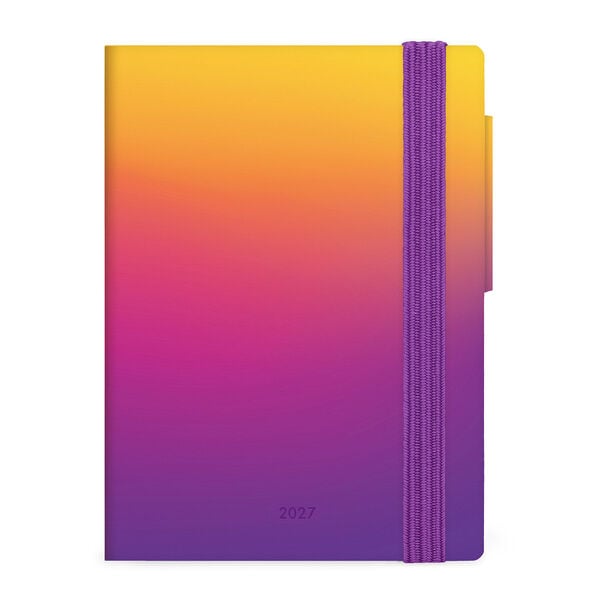 12-Month Mini Weekly Diary 2027 - Sunset Vibes