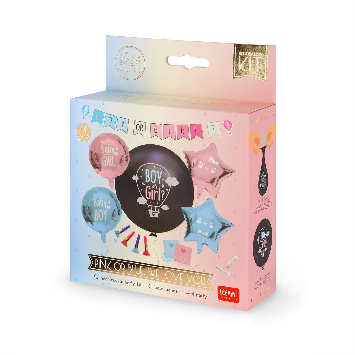 Kit pour Gender Reveal Party, , zoo
