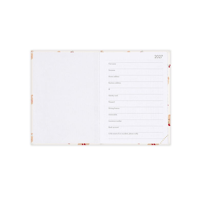 Agenda 12 Mesi Settimanale Fotografica Mini 2027 - Teddy Bear White Agenda 12 Mesi Settimanale Fotografica Mini 2027 - Teddy Bear White
