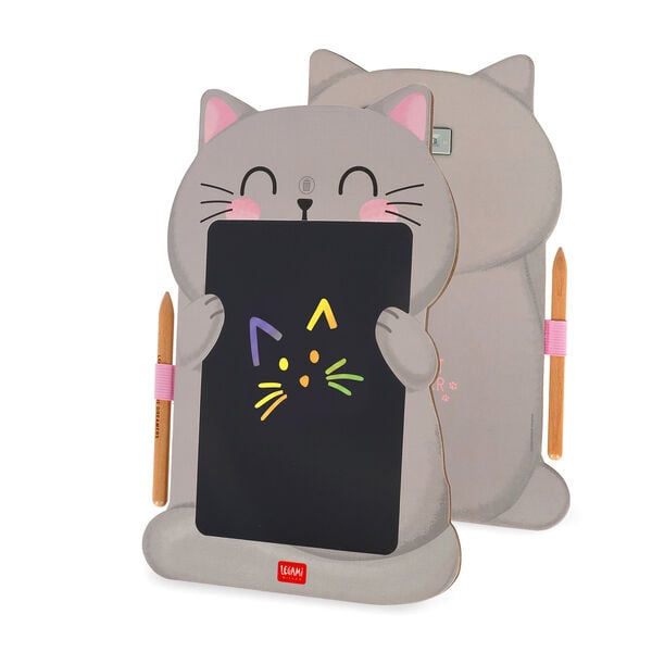 Kitty Portable LCD Drawing Board in Cardboard - Magic Sketch Board Kitty Portable LCD Drawing Board in Cardboard - Magic Sketch Board