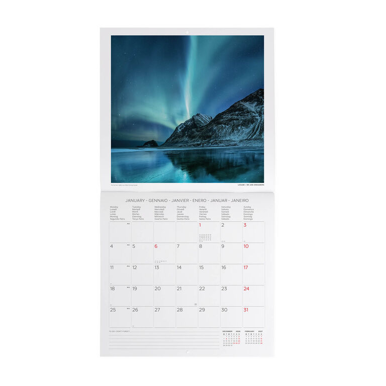 Calendario da Parete 2027 - 30 x 29 cm - Planet Earth Calendario da Parete 2027 - 30 x 29 cm - Planet Earth