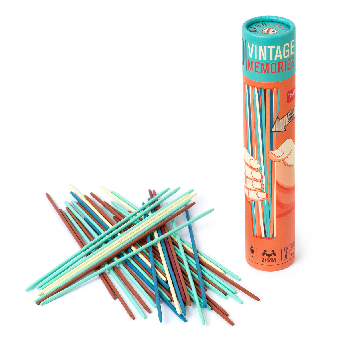 LEGAMI Mikado Vintage – 41 Baguettes En Bois – Jeu D’Adresse Classique
