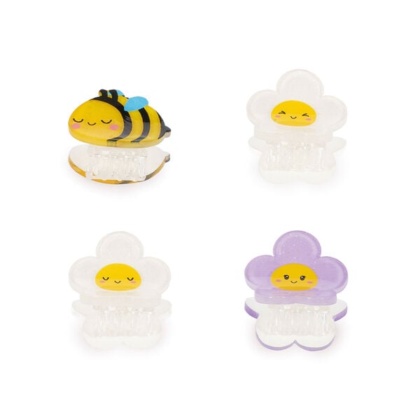 Set of 4 Bee Mini Hair Clips - Clip me up!