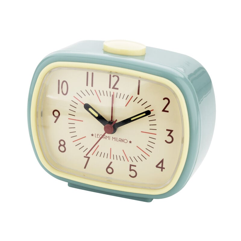 Retro Alarm Clock Light Blue Legami Com, Retro Alarm Clocks