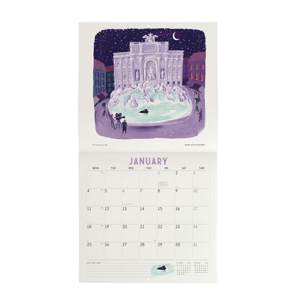 Calendario da Parete 2027 - 30 x 29 cm - Roma
