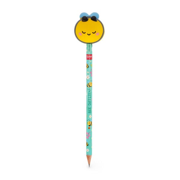 Pencil with Squishy Bee "Be Different" - Squeezies Pencil with Squishy Bee "Be Different" - Squeezies