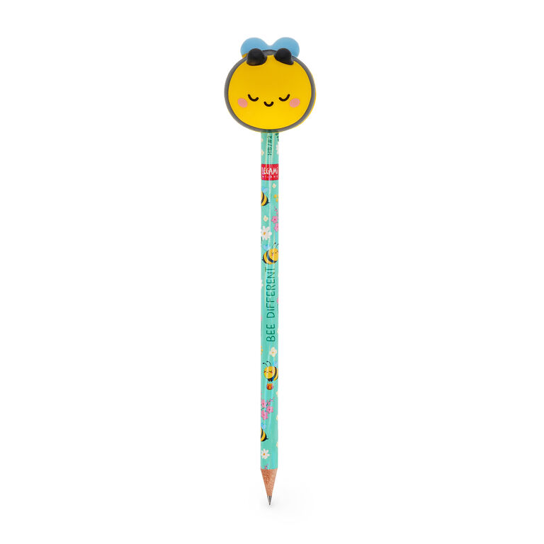 Pencil with Squishy Bee "Be Different" - Squeezies Pencil with Squishy Bee "Be Different" - Squeezies