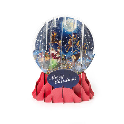 Biglietto Pop Up di Natale - Snow Globe - Large