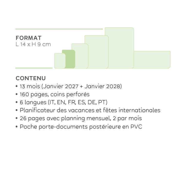 Agenda 13 Mois Semainier Format Album Small 2027 - Cosmic Lilac Agenda 13 Mois Semainier Format Album Small 2027 - Cosmic Lilac