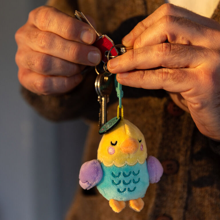 2 Key Rings with a Stuffed Toy - Super Soft! - Tiny