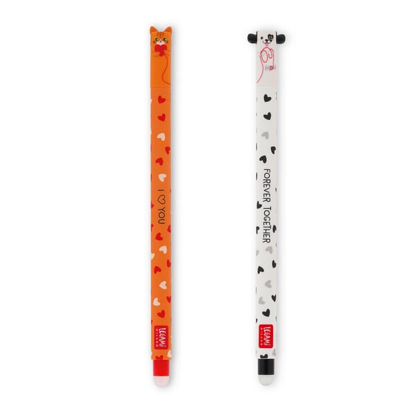 Set mit 2 Löschbaren Gelstiften - Dog - Erasable Pen