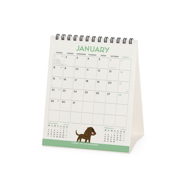 Calendario de Mesa 2024 - 12 x 14,5 cm, , zoo