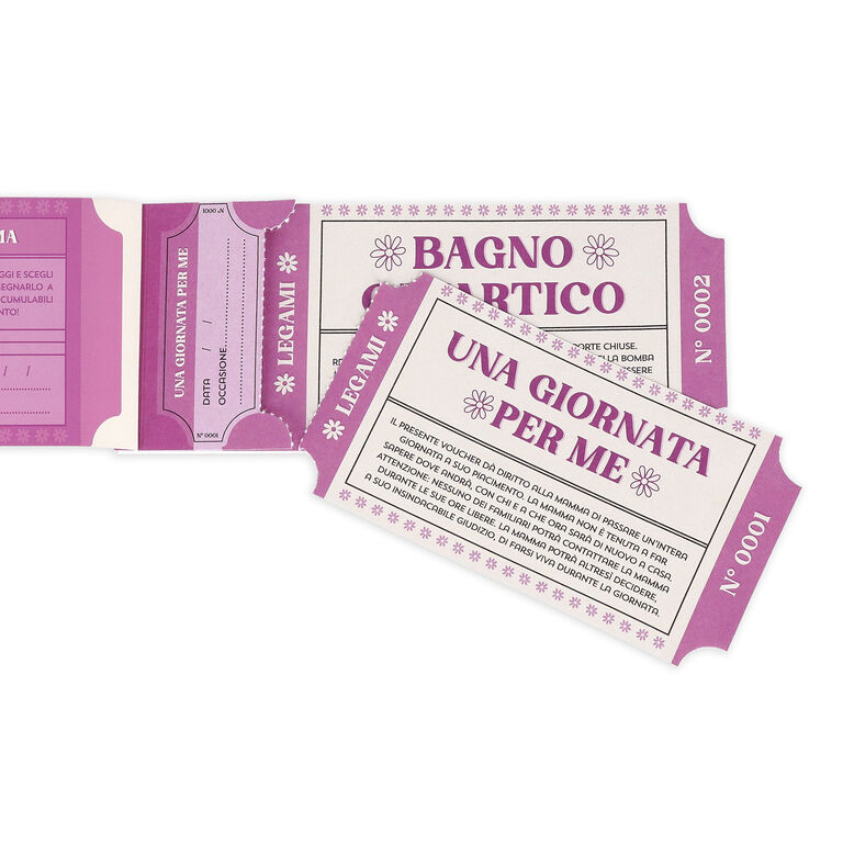 Book of 24 Vouchers for Mum - Italian - Gift Vouchers