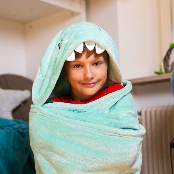 Couverture Ă Capuche Dino - Cosy Hugs Couverture Ă Capuche Dino - Cosy Hugs