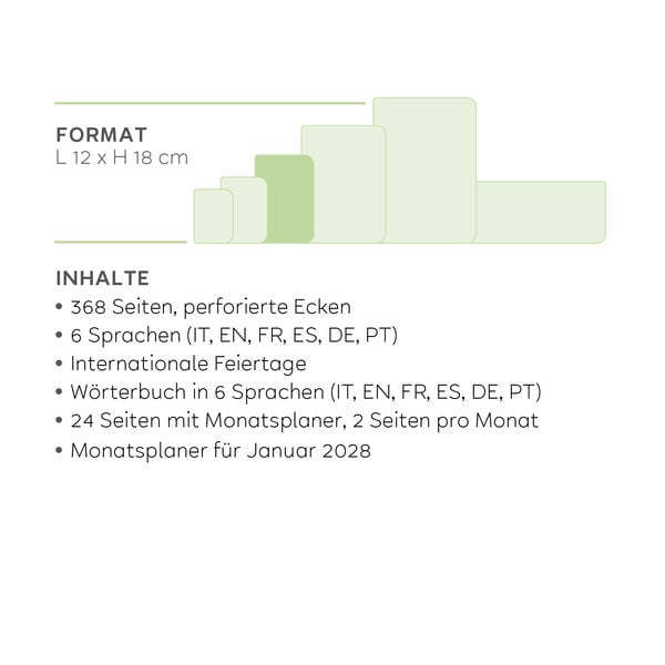 Terminplaner für 12 Monate 1 Tag pro Seite Medium 2027 - Sunset Vibes