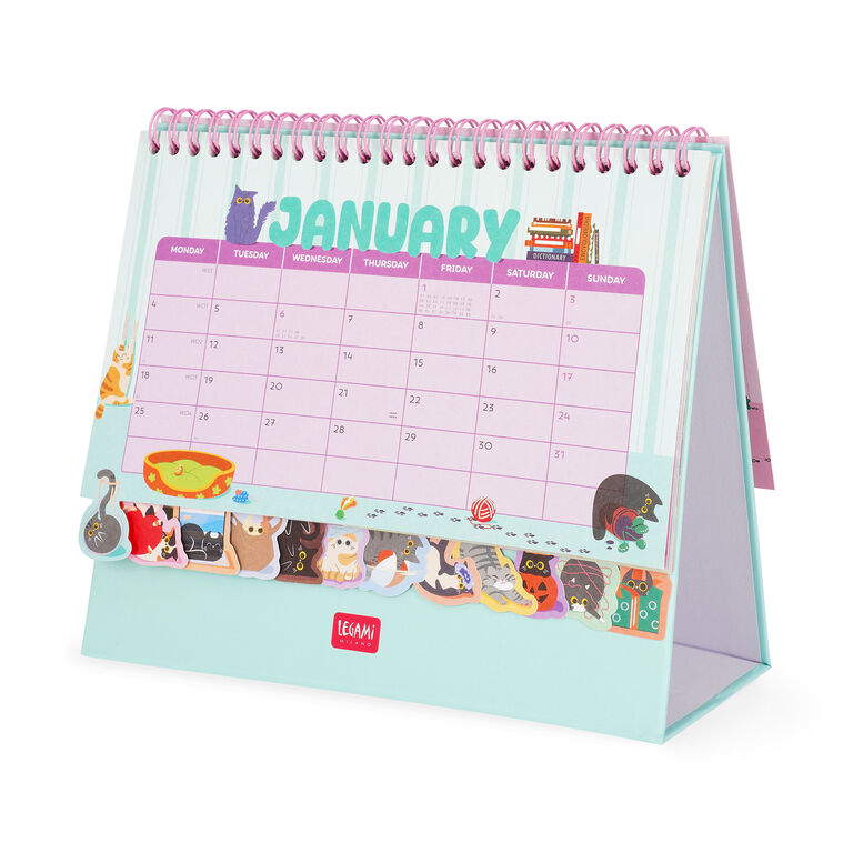 Calendario da Tavolo con Adesivi - 2027 Calendario da Tavolo con Adesivi - 2027