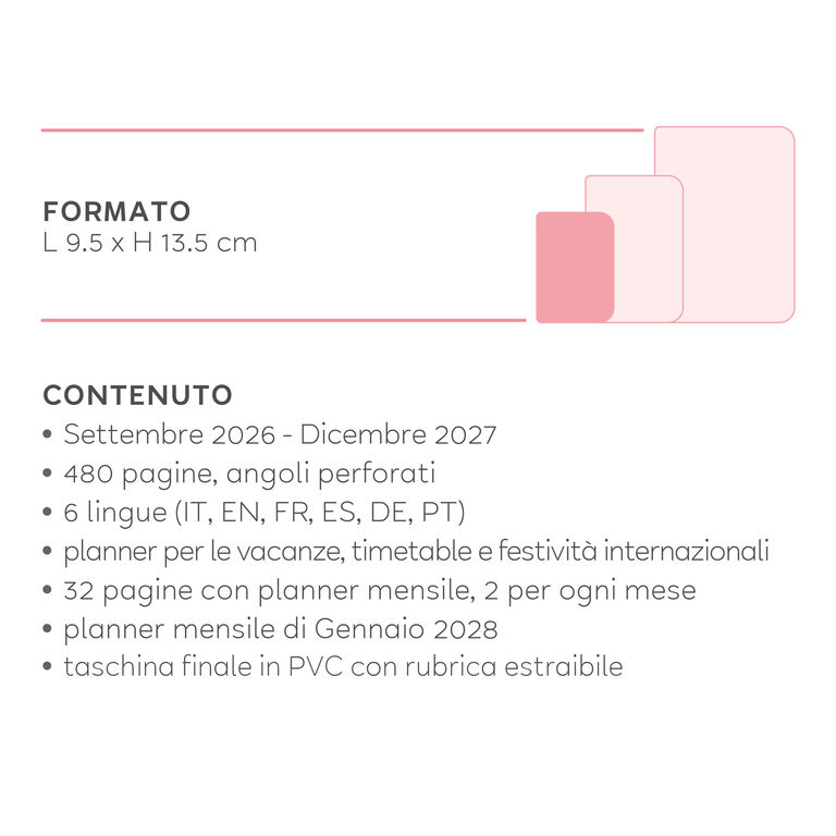 Agenda 2026/2027 Giornaliera Fotografica 16 Mesi - Travel Stickers - Small Agenda 2026/2027 Giornaliera Fotografica 16 Mesi - Travel Stickers - Small
