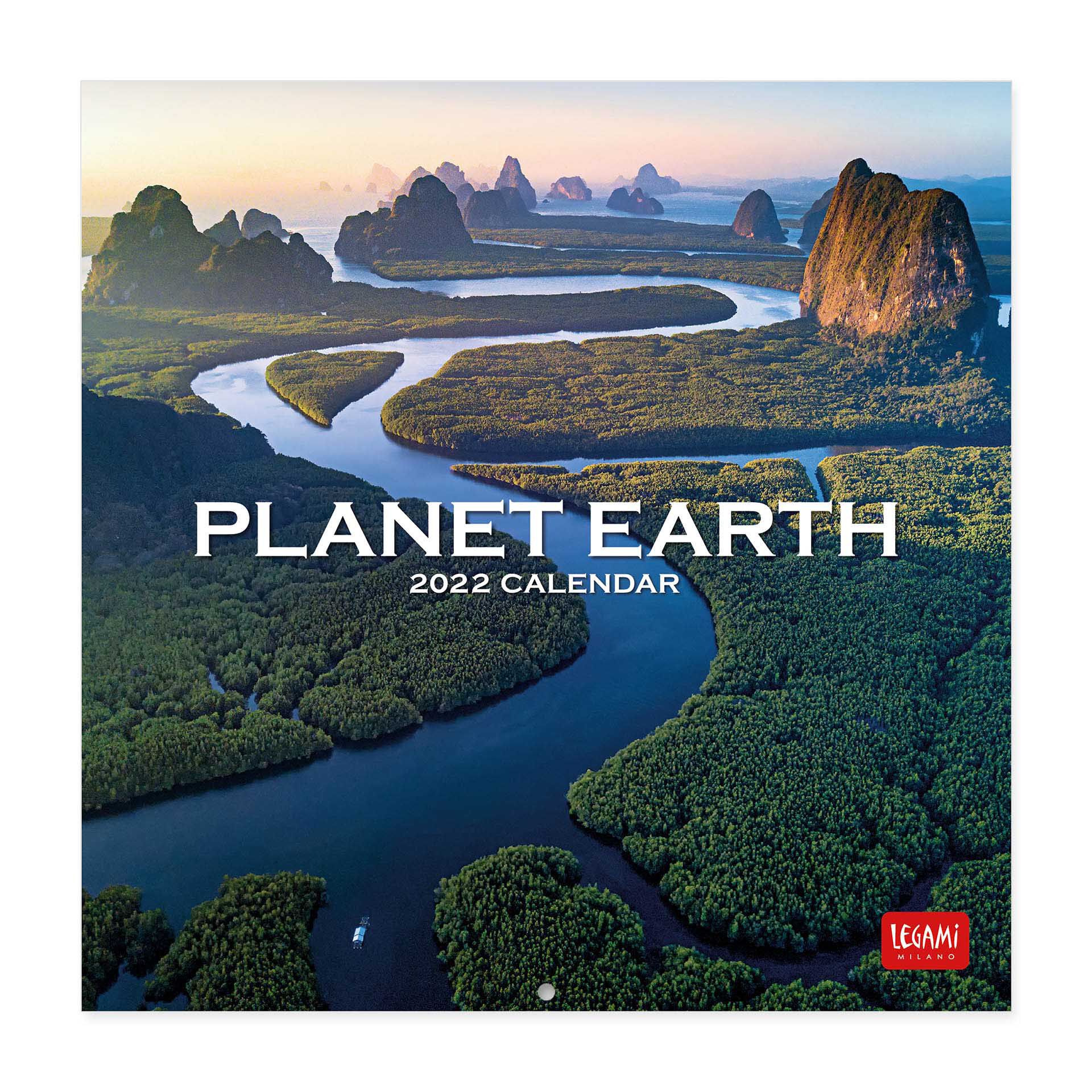 Planet Earth Legami 18x18cm Calendario da Parete 2022
