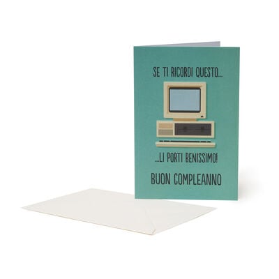 Biglietto di Auguri di Compleanno - Computer