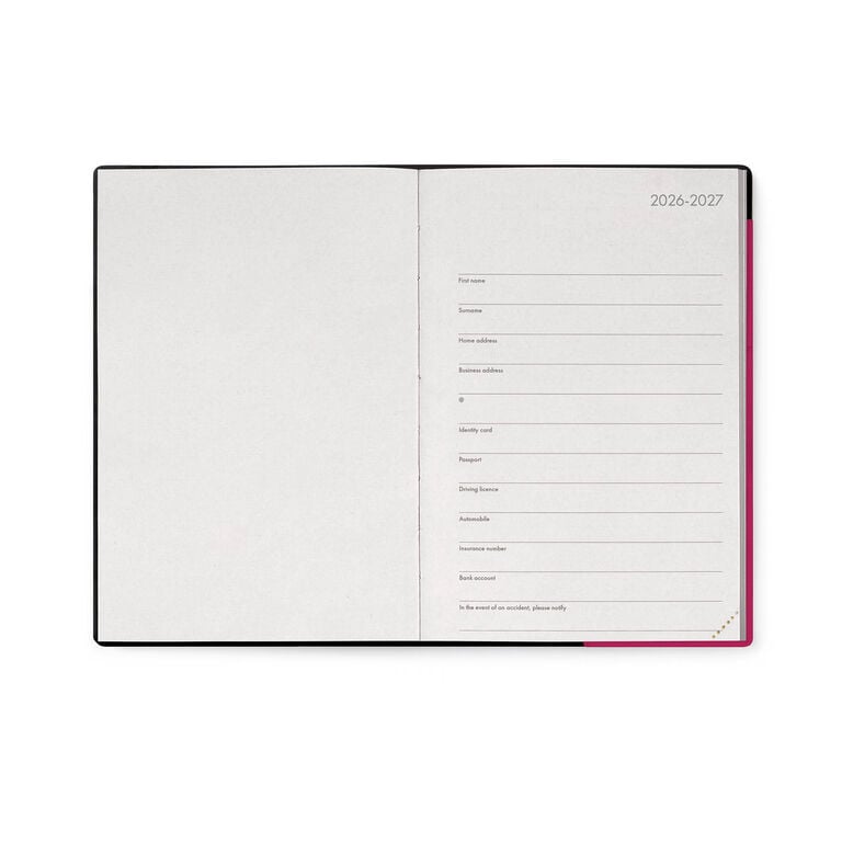 16-Month Medium Weekly Diary for 2026/2027 - Raspberry Jam